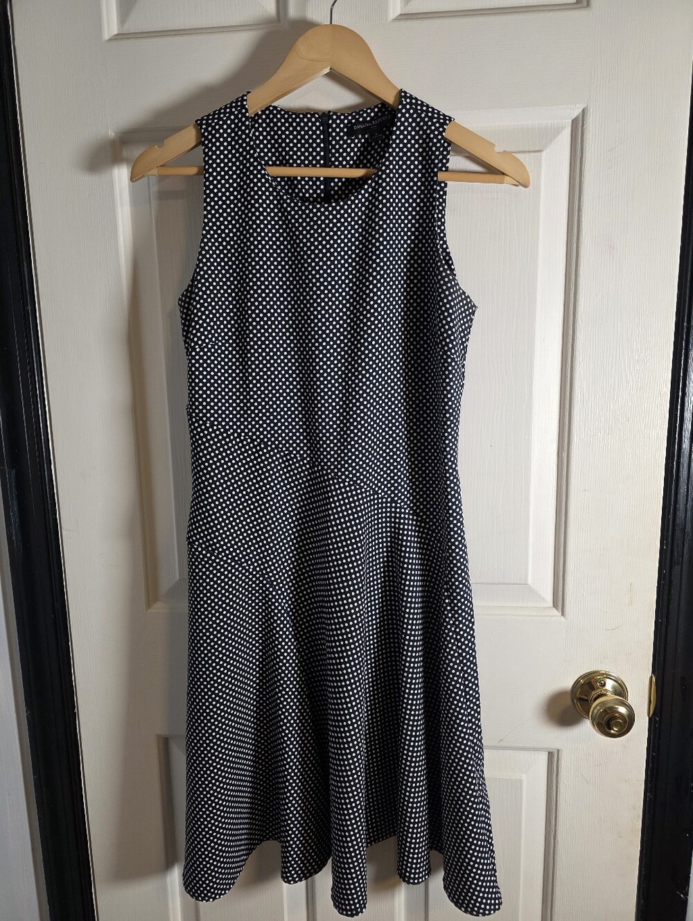 Banana Republic Sleeveless Dress Dot Pattern Size 4